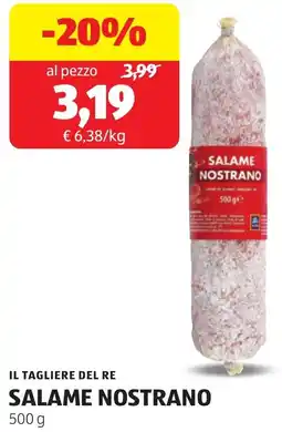 ALDI Il tagliere del re salame nostrano offerta