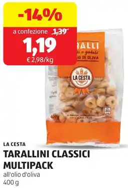 ALDI La cesta tarallini classici multipack offerta