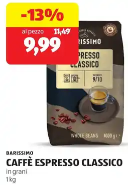 ALDI Barissimo caffè espresso classico offerta