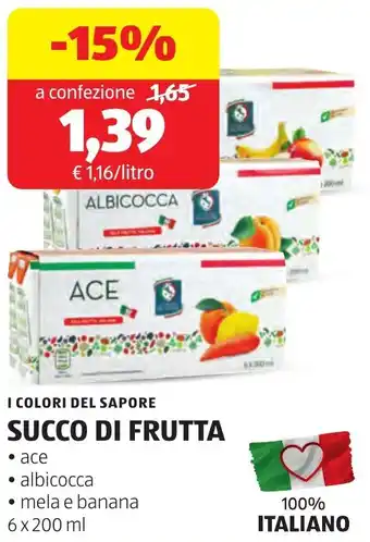 ALDI I colori del sapore succo di frutta offerta