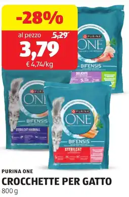 ALDI Purina one crocchette per gatto offerta
