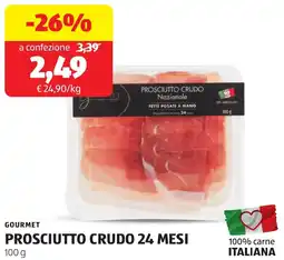 ALDI Gourmet prosciutto crudo 24 mesi offerta