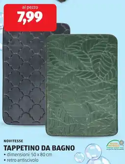 ALDI Novitesse tappetino da bagno offerta