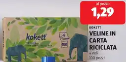 ALDI Kokett veline in carta riciclata offerta