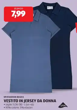 ALDI Up2fashion basics vestito in jersey da donna offerta