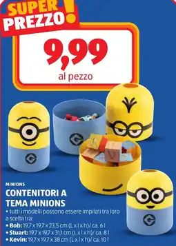 ALDI Minions contenitori a tema minions offerta