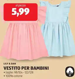 ALDI Lily & dan vestito per bambini offerta