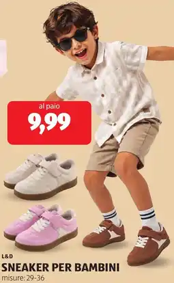 ALDI L&d sneaker per bambini offerta