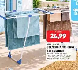 ALDI Home creation stendibiancheria estensibile offerta