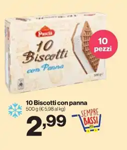 In'S Mercato Pascia 10 Biscotti con panna offerta