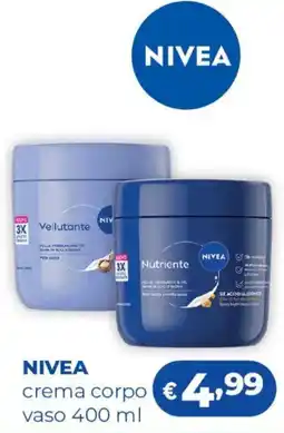 Acqua & Sapone NIVEA crema corpo vaso offerta