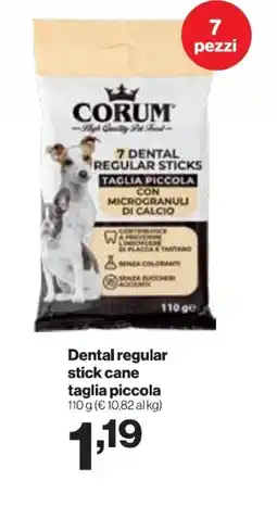 In'S Mercato Corum dental regular stick cane taglia piccola offerta