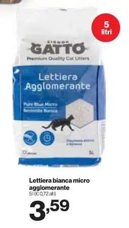 In'S Mercato Lettiera bianca micro agglomerante offerta