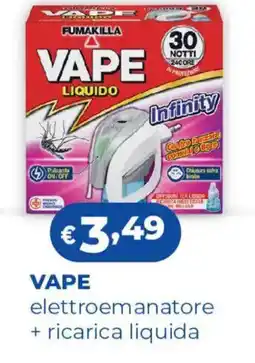 Acqua & Sapone VAPE elettroemanatore + ricarica liquida offerta