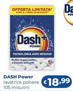 Acqua & Sapone DASH Power lavatrice polvere 105 misurini offerta