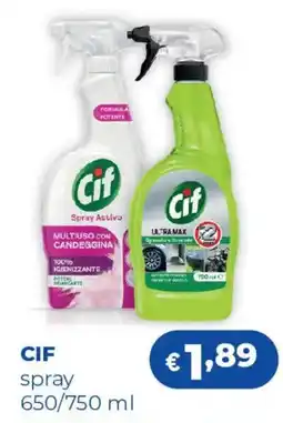 Acqua & Sapone CIF spray offerta