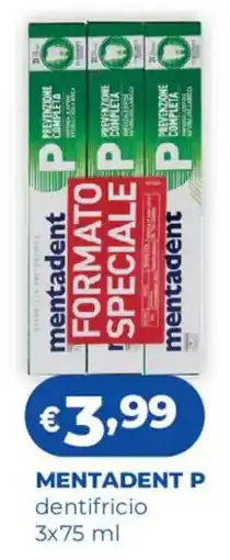 Acqua & Sapone MENTADENT P dentifricio offerta
