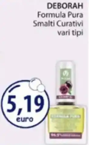 Acqua & Sapone DEBORAH Formula Pura Smalti Curativi offerta