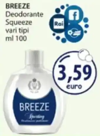 Acqua & Sapone BREEZE Deodorante Squeeze offerta