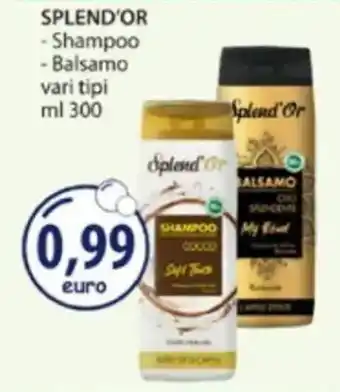 Acqua & Sapone SPLEND'OR Shampoo, Balsamo offerta