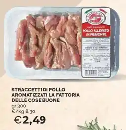 Mercatò Straccetti di pollo aromatizzati LA FATTORIA DELLE COSE BUONE offerta