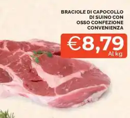 Mercatò Braciole di capocollo di suino con osso confezione convenienza offerta