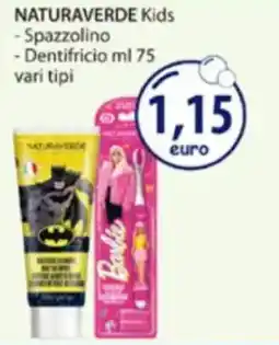 Acqua & Sapone NATURAVERDE Kids Spazzolino, Dentifricio offerta