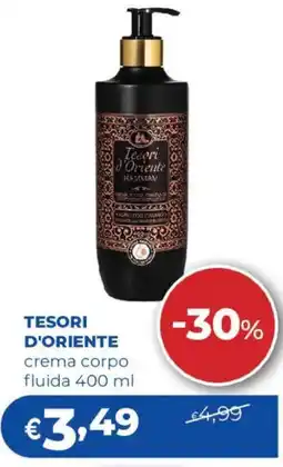 Acqua & Sapone TESORI D'ORIENTE crema corpo fluida offerta