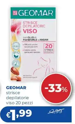 Acqua & Sapone GEOMAR strisce depilatorie viso 20 pezzi offerta