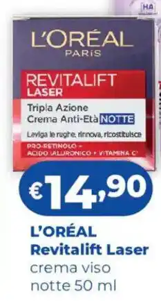 Acqua & Sapone L'ORÉAL Revitalift Laser crema viso notte offerta