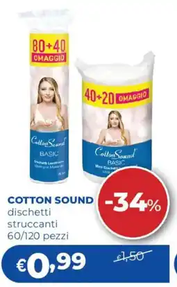 Acqua & Sapone COTTON SOUND dischetti struccanti 60/120 pezzi offerta