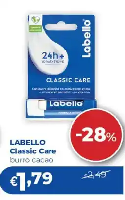 Acqua & Sapone LABELLO Classic Care burro cacao offerta