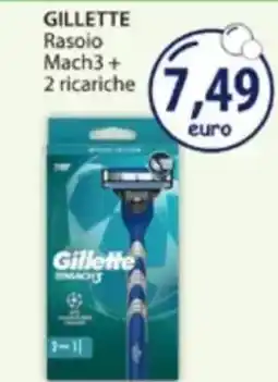 Acqua & Sapone GILLETTE Rasoio Mach3+ 2 ricariche offerta