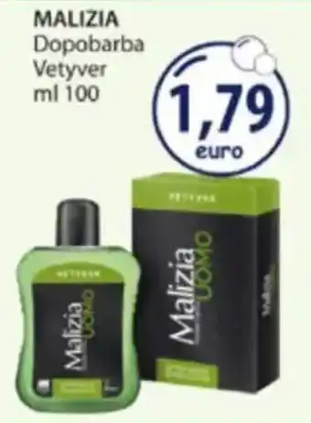 Acqua & Sapone MALIZIA Dopobarba Vetyver offerta