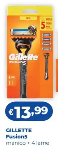 Acqua & Sapone GILLETTE Fusion5 manico + 4 lame offerta