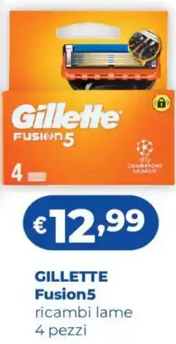 Acqua & Sapone GILLETTE Fusion5 ricambi lame 4 pezzi offerta