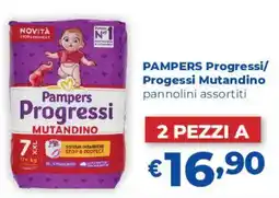 Acqua & Sapone PAMPERS Progressi/ Progessi Mutandino pannolini offerta