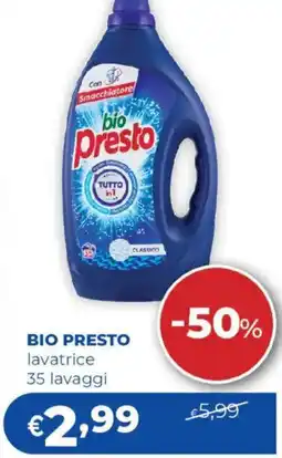 Acqua & Sapone BIO PRESTO lavatrice offerta