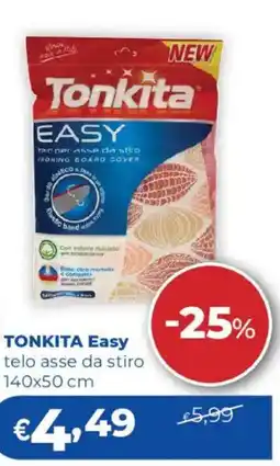 Acqua & Sapone TONKITA Easy telo asse da stiro 140x50 cm offerta