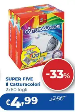 Acqua & Sapone SUPER FIVE Il Catturacolori 2x60 fogli offerta