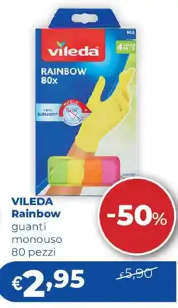 Acqua & Sapone VILEDA Rainbow guanti monouso offerta