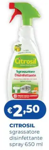 Acqua & Sapone CITROSIL sgrassatore disinfettante spray offerta