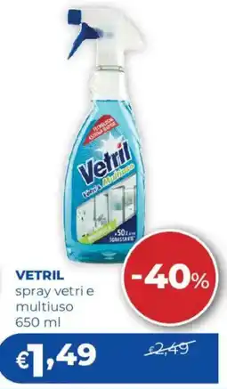 Acqua & Sapone VETRIL spray vetri e multiuso offerta