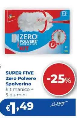 Acqua & Sapone SUPER FIVE Zero Polvere Spolverino offerta