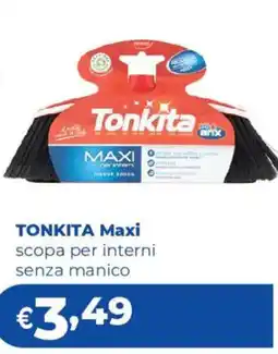 Acqua & Sapone TONKITA Maxi scopa per interni senza manico offerta