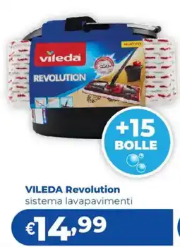 Acqua & Sapone VILEDA Revolution sistema lavapavimenti offerta