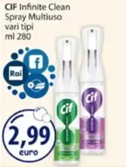 Acqua & Sapone CIF Infinite Clean Spray Multiuso offerta