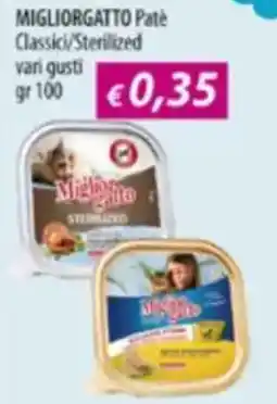 Acqua & Sapone MIGLIORGATTO Pate Classici/Sterilized offerta