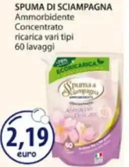 Acqua & Sapone SPUMA DI SCIAMPAGNA Ammorbidente Concentrato ricarica offerta