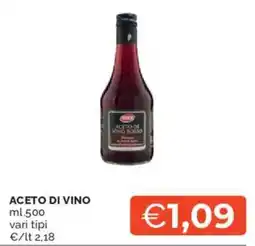 Mercatò Selex aceto di vino offerta